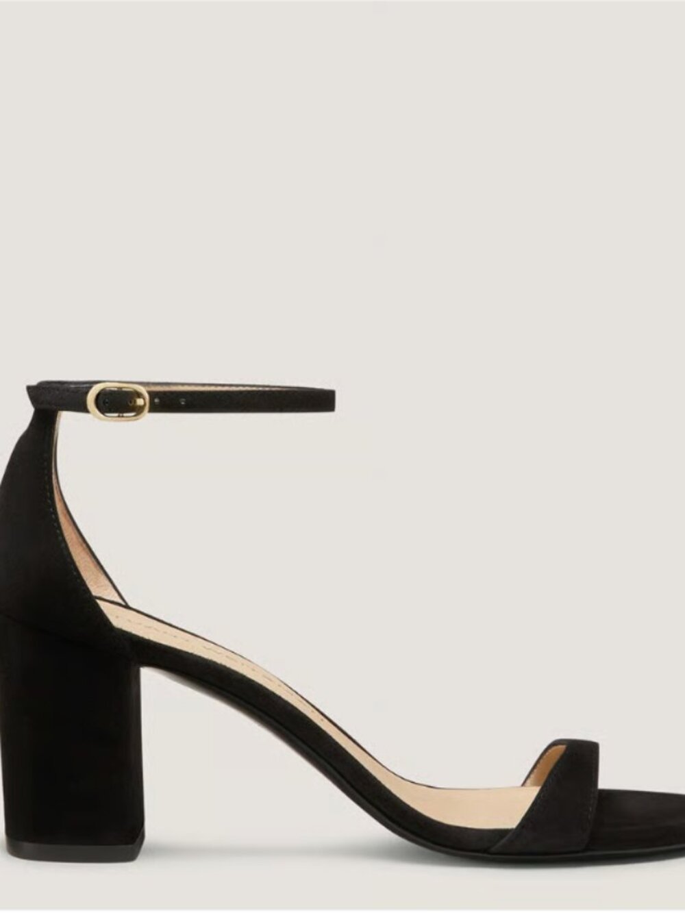 Stuart Weitzman Nudist Block-Heel Sandal 75